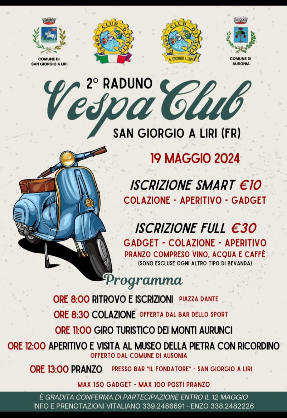 Raduno Regionale Vespa Club San Giorgio a Liri FR