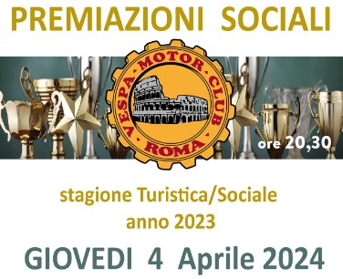 Premiazioni Campionati Sociali 2023