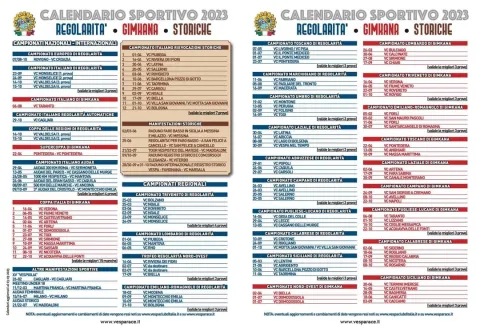 Calendario Sportivo VCI